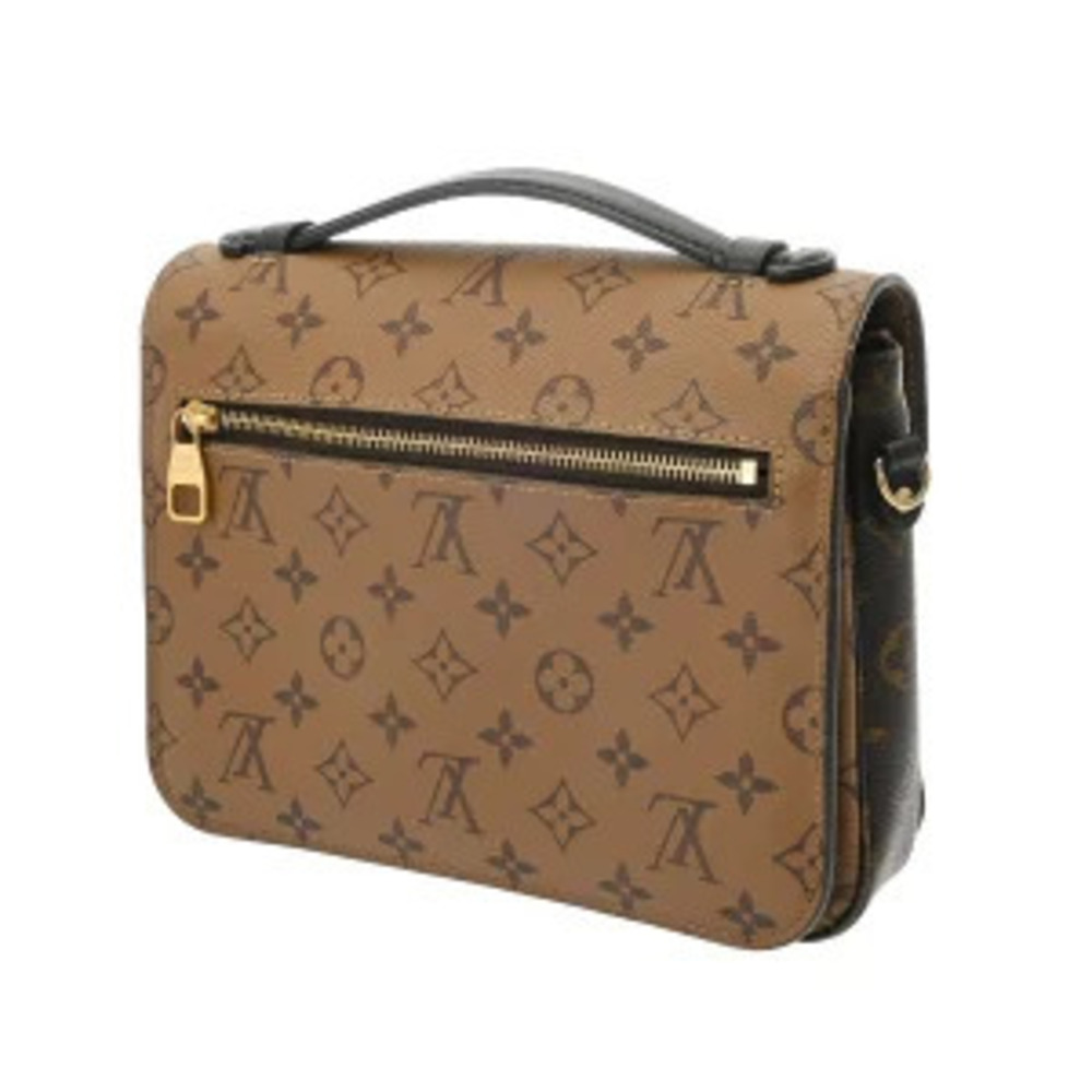 Louis Vuitton Handbag Monogram Reverse Brown Canvas Pochette Metis